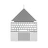 TJK Bluetooth Foldable Wireless Compatible with and US English Tablet Keyboard with Bluetooth 64 Portable for Working from Compatible with Surface Mac