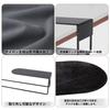 KAMANINA Hanging Storage Magazine 35cm Charcoal Black Box, Under-Desk Rack, Rack, Length,