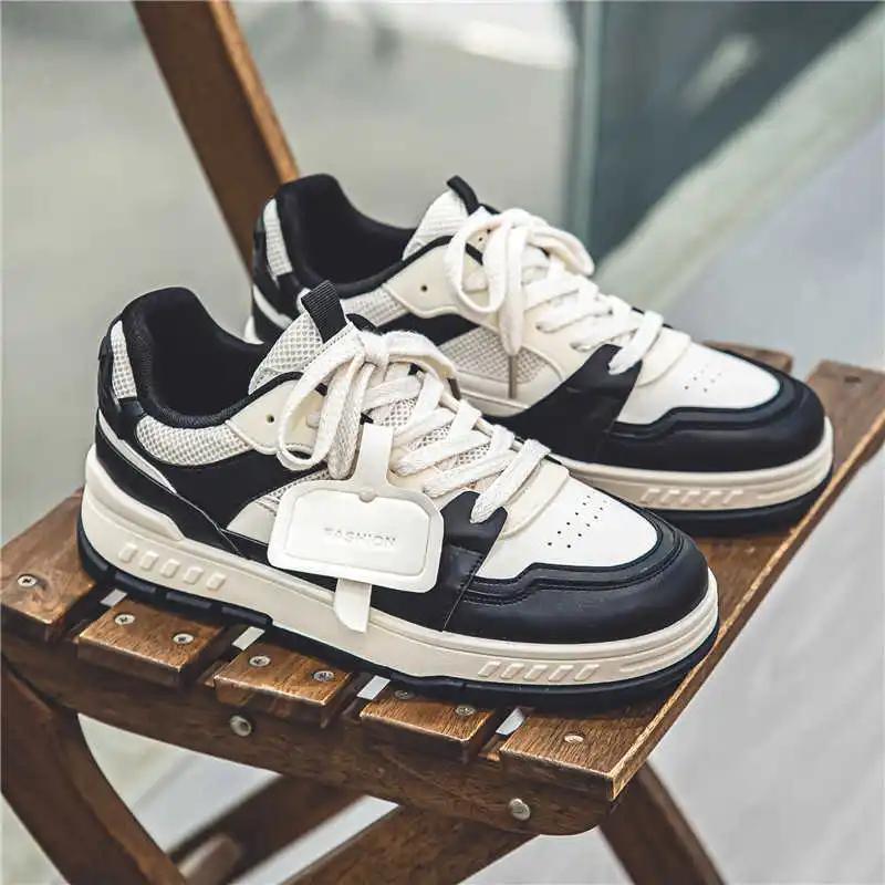 Fashion Thick Sole Slip-resistant Skateboard Sneakers Casual Men's Summer White Shoes Men's Tennis Kit Sports Twnis Fashion Zapato