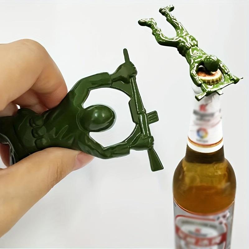 

1 шт. Зеленый сплав цинка Солдат Открывалка для бутылок, Универсальная военная тематика Подъемник пивных крышек, Настенная металлическая открывалка для напитков для лета, Дня святого Валентина темно-зеленого