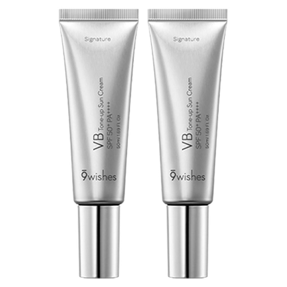 Nine Wishes VB Tone-Up Sun Cream Signature SPF50+ PA++++, 50ml, 2 Pcs