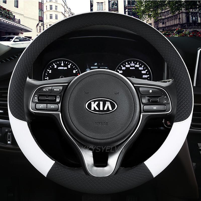 Microfiber Leather  Car Steering Wheel Cover 38cm 15"; For Kia NIRO NIRO EV SUV 2016 2017 2018    Auto Accessories