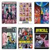 Unbesiegbar bestes Comic Invincible Manga Stil Metallschild Vintage Designer Garage Personalisiert Wohnzimmer Blechschild Poster