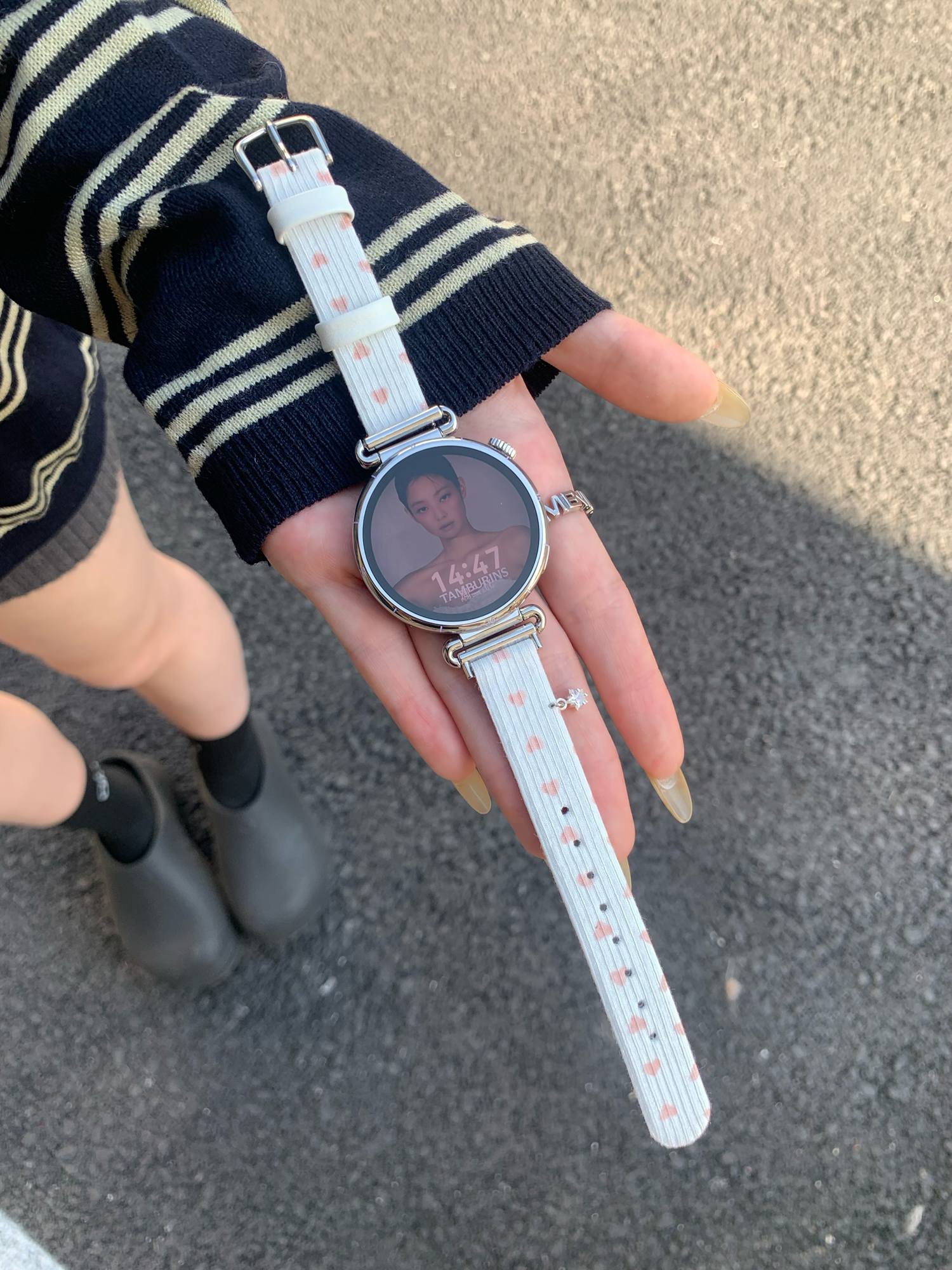 Superior Fashion cute 20mm Correa For Samsung Galaxy Watch 7 FE 5 Pro 4 6 classic 44mm 40mm leather loop band sport Strap universal 20mm