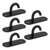 5pcs Ceiling Hook Pad Thickened Black Stainless Steel Baking Painting Fixing Eye Pad for Swing