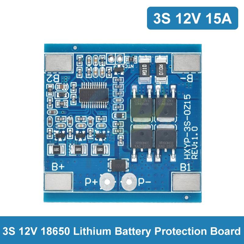 3S 12V 15A 20A 25A 30A BMS 18650 Lithium Battery Protection Board 11.1V 12.6V Anti-Overcharge Balance And Temperature Control