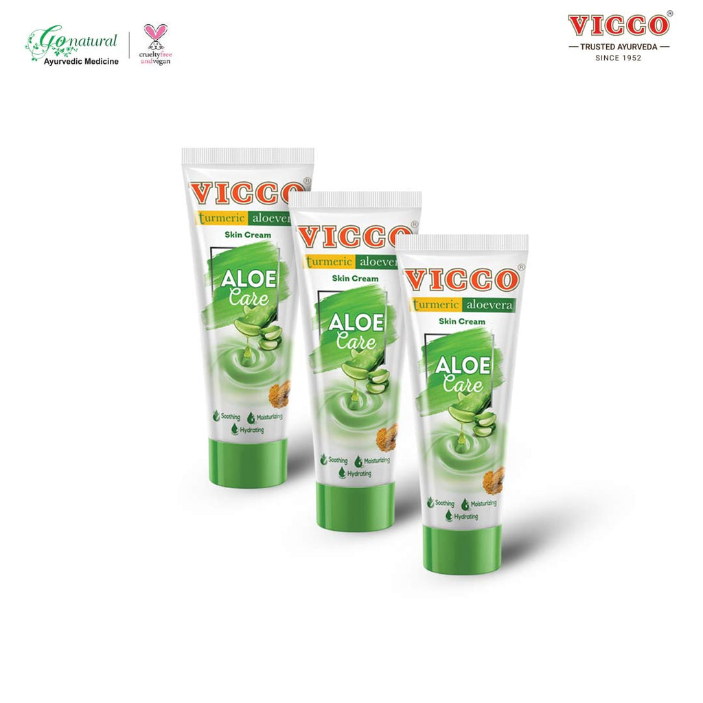 

Крем для кожи Vicco с куркумой и алоэ вера 30 г (Пакет из 3)