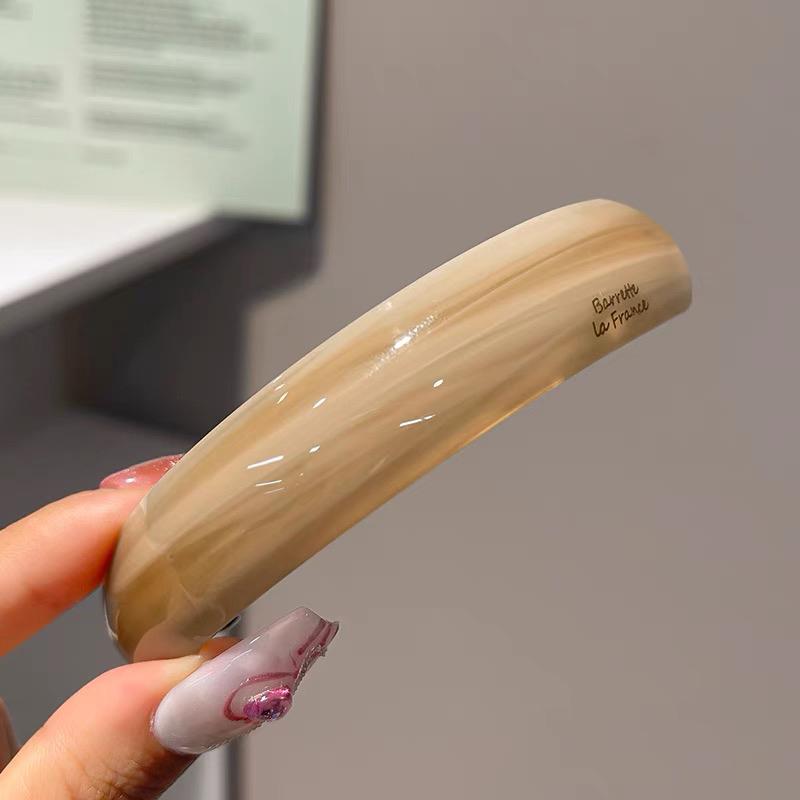 Eleganta hårklämmor i acetat Enfärgade Geometriska Hårspännen Enkla Hårnålar Dam Håraccessoarer