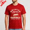 Mundharmonika Musik Zitat Design Unisex Baumwoll T-Shirt Lässige Sommer Strandkleidung Für Männer Und Frauen Mit Lustigem Humor Statement