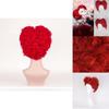 Enchanting Alice In Wonderland Queen Of Hearts Burgundy Curls Wig For Spectacular Cosplay