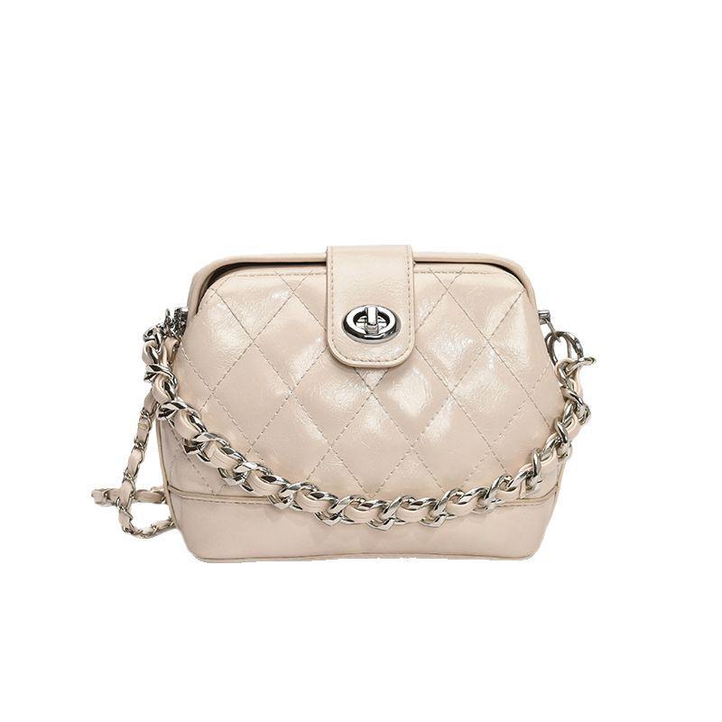 Box Bag Women's 2025 Explosion Super Fire Rhombus Chain Small Bag High Sense Ins Versatile Messenger Shell Bag Tide