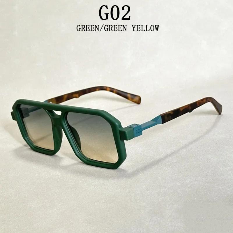 

2024 Vintage Fashion Sun Protection Sunglasses for Men Square Shades Retro Flair Sunglasses Womens Trendy Shades Gafas De Sol As the picture
