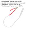 20pcs / Bag Clip Electrode Lead Wires Cable for TENS Unit Physiotherapy Machine