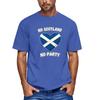 Men's Casual Short Sleeve Neck T-Shirt with Soccer Graphic Design