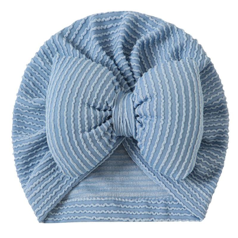 Style Baby Striped Big Bow Headband Hat Baby Products New Indian Hat, Baby Hat