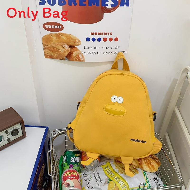 Cartoon Küken Leinwand Rucksack für Mädchen im Tote-Stil mit Aufdruck