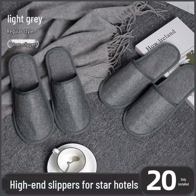 Lightweight Non-Slip Disposable Guest Slippers
