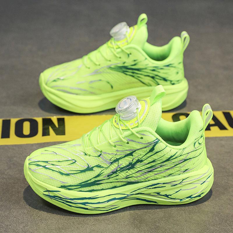 Children's sports shoes running shoes autumn new boys mesh breathable lightweight cushioning non-slip long-distance running jogging training shoes