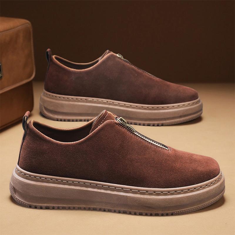 

Мужские деловые повседневные туфли на плоской подошве, модные и универсальные мужские лоферы, мужская обувь для путешествий на открытом воздухе 41 коричневый