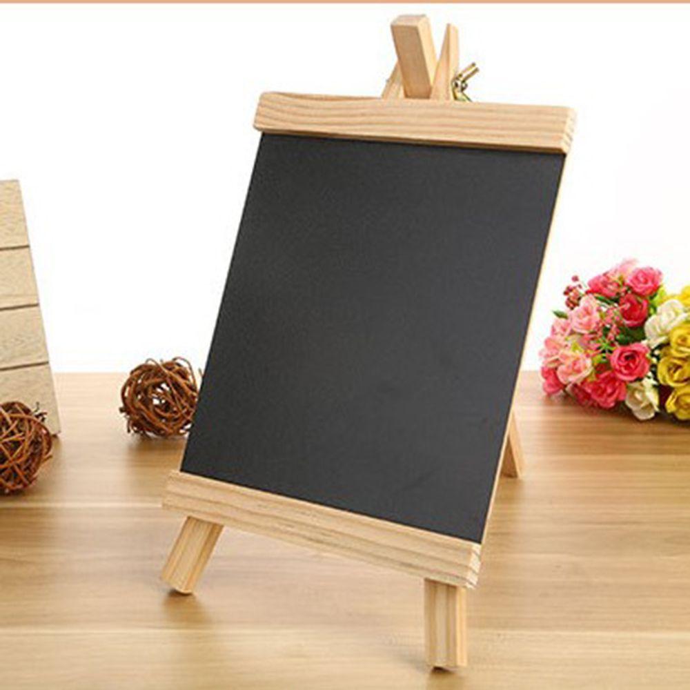 Memo Desktop Message Collapsible Writing Chalk Wooden Boards Pine Wood Easel Blackboard Chalkboard