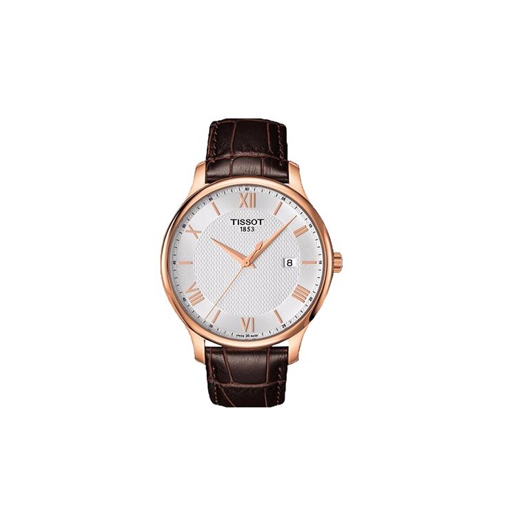 Tissot Junya Collection Kvartsverk Herrklockor Klocka 42mm Silverurtavla Rostfritt Stålboett Läderarmband T063.610.36.038.00