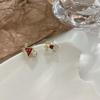 Asymmetrical Christmas Reindeer Bell Stud Earrings - Cute & Trendy 