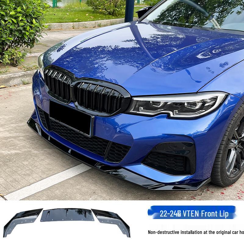 Front Lip & Bumper Kit for 20-25 BMW 3 Series - Black MP