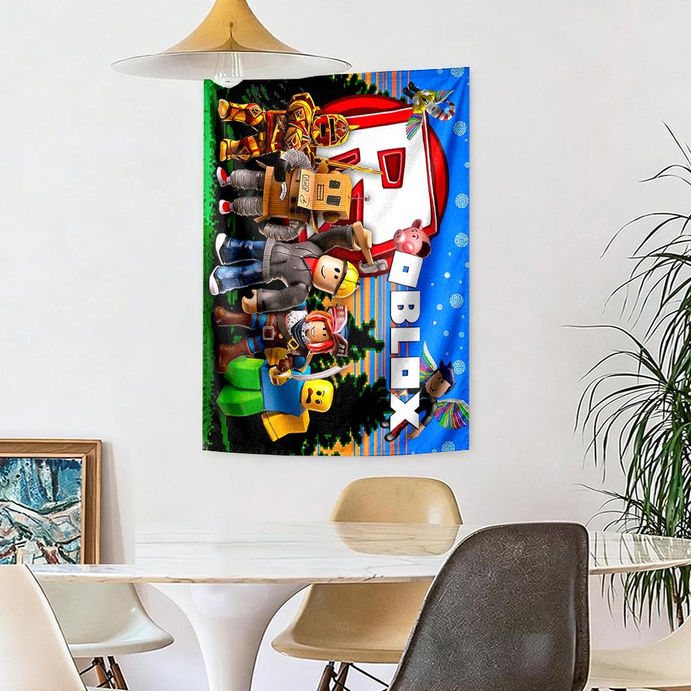 Roblox Theme Wall Decor Tapestry Art For Pet Memorial Birthdaywedding Party Backdrop Family Gift