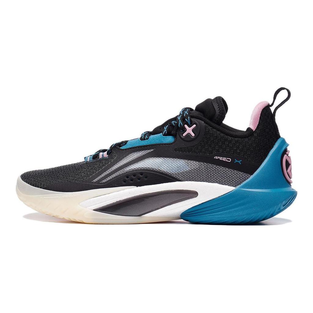 Li Ning Speed 10 Cushioning Slip Resistant Abrasion Resistant Breathable Low Top Basketball Shoes Men's Black ABAT085-3