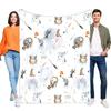 Cozy Lightweight Throw Blanket with Artistic Design, Soft Microfiber Material for Home, Sofa, and Bed Use, Perfect Gift for Frie