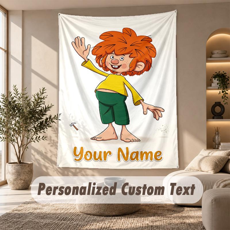 Tapestry Custom Name Text, Wall Hanging Tapestry Home Room DecorPumuckl