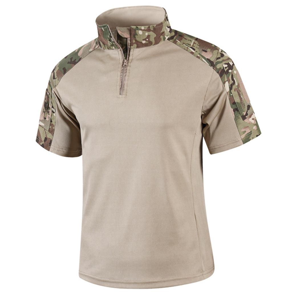 Men's Summer Short Sleeved American Camouflage Outdoor Training Suit