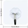20pcs Clear Adhesive Hook Stickers Bathroom Wall Hooks Waterproof Towel Rack for Bedroom Bathroom Kitchen Ceiling Hanging Bathrobe