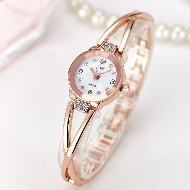Women's Ladies Girls Luxury Stainless Steel Quartz Wristband Watch Bracelet Watches