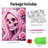 Halloween Pink Floral Pearl Painting Art Full Pearl Handmade Diy Home Decorations