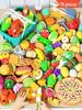Peelable Pretend Play Fruits & Veggies Set - Fun Kitchen Toy for Children