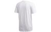 adidas T Shirts Men's White Crew Neck Moderate Straight Fit FN1746