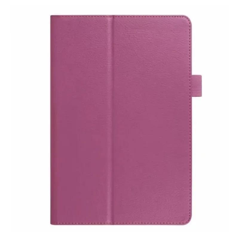 Hoesje voor Galaxy Tab A 10.5 Slank PU Leer Opvouwbare Stand Beschermend Tablethoesje Voor Samsung SM-T590 SM-T595 Case SM-T590 SM-T595 paars