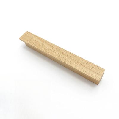 Walnuss Holzmöbelgriff Buche Holz Küchenschrankknöpfe Kleiderschrankgriffe Langer Griff Schubladen Kommode Beschläge Türgriffe