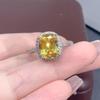 Radiant 5-Carat Intense Yellow Diamond Ring for Women