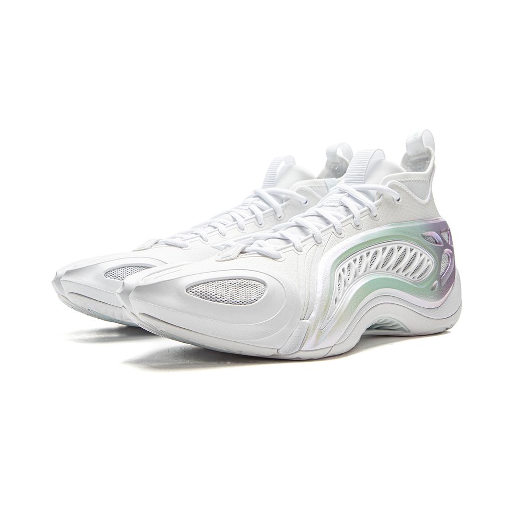 Li Ning Cushioning Slip Resistant Abrasion Resistant Breathable Rebound Grip Mid Top Outdoor Basketball Shoes Men's ABFV037-2