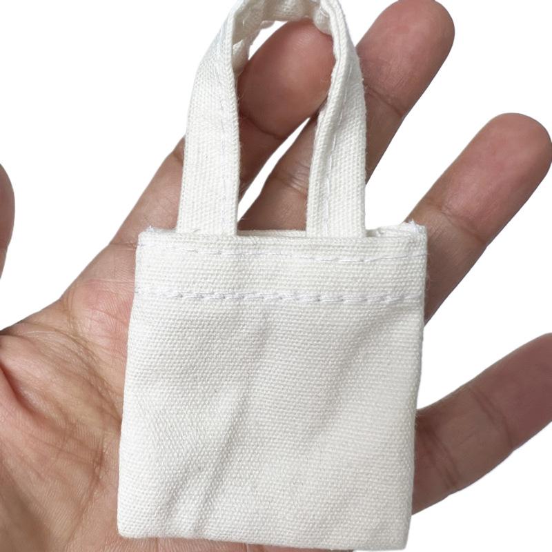 1Pcs For Blythe Doll Canvas Tote Bags Mini Handbag Letter Print Shoulder Bags For Blyth Dolls Accessories
