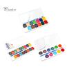 Art Supplies Watercolor Paint Set, Portable Washable Solid Palette, Bright Semi Dry Set Colors Pigment Kit, for Kids And Beginners Illustrations Safe