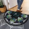 Non Slip Semi-Circular Carpet Washable Doormat Durable Welcome Mat  Bathroom Entrance