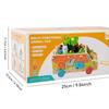 Jeu de Puzzle en Bois Multifonctionnel Forme d'Animal à Assembler pour Enfants Jeu de Tirer la Carotte Chariot de Pêche pour Bébé Blocs de Construction