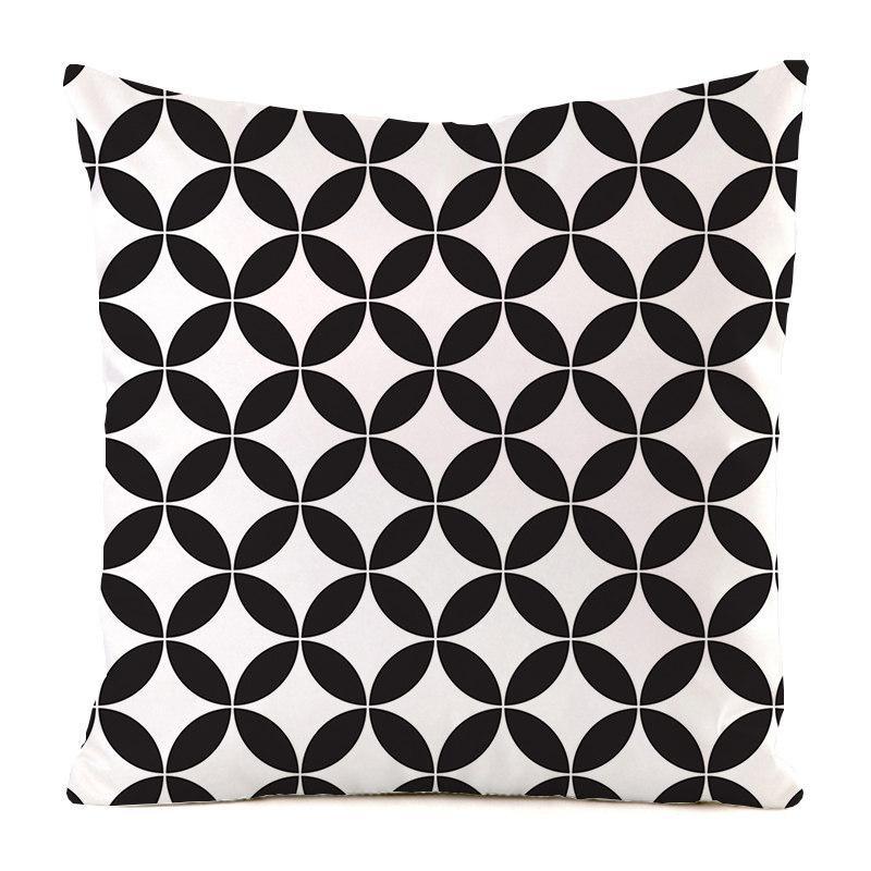 Home Decor Geometric Pattern Digital Print Pillow Covers Pattern Cushion Cover Suitable for Sofa Bedroom Car Pillow Cover