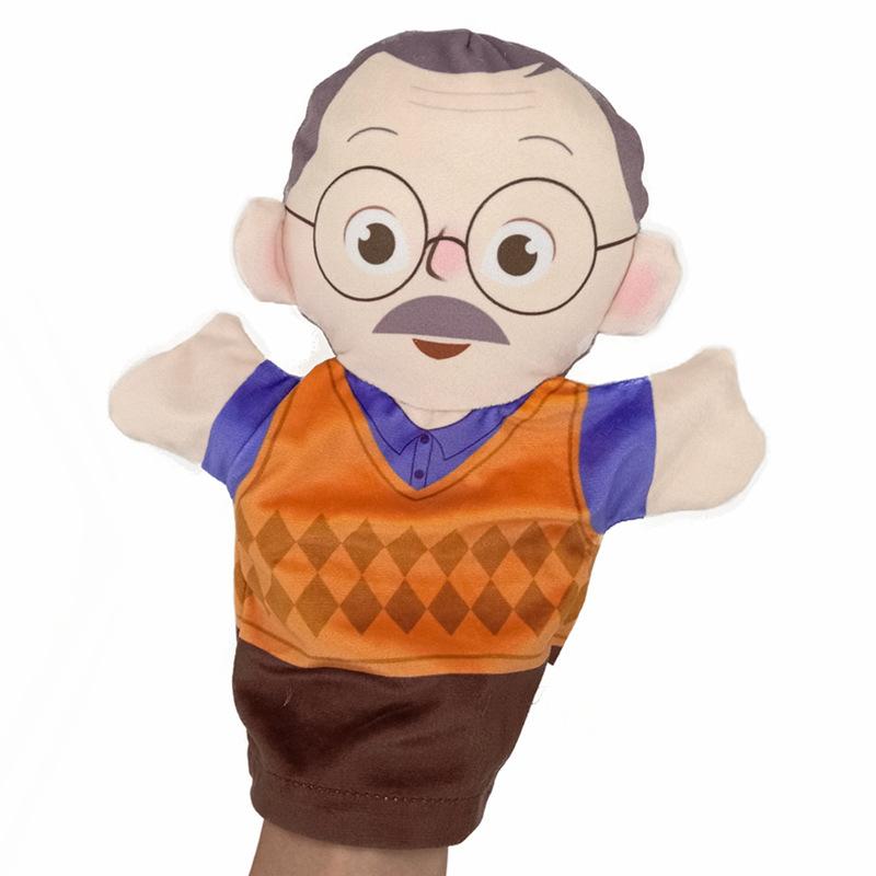 

Cartoon Parent-Child Characters Mom And Dad Hand Dolls Plush Toys Kindergarten Ventriloquism Hand Dolls Ragdoll Performance Props 25cm（0.036kg）