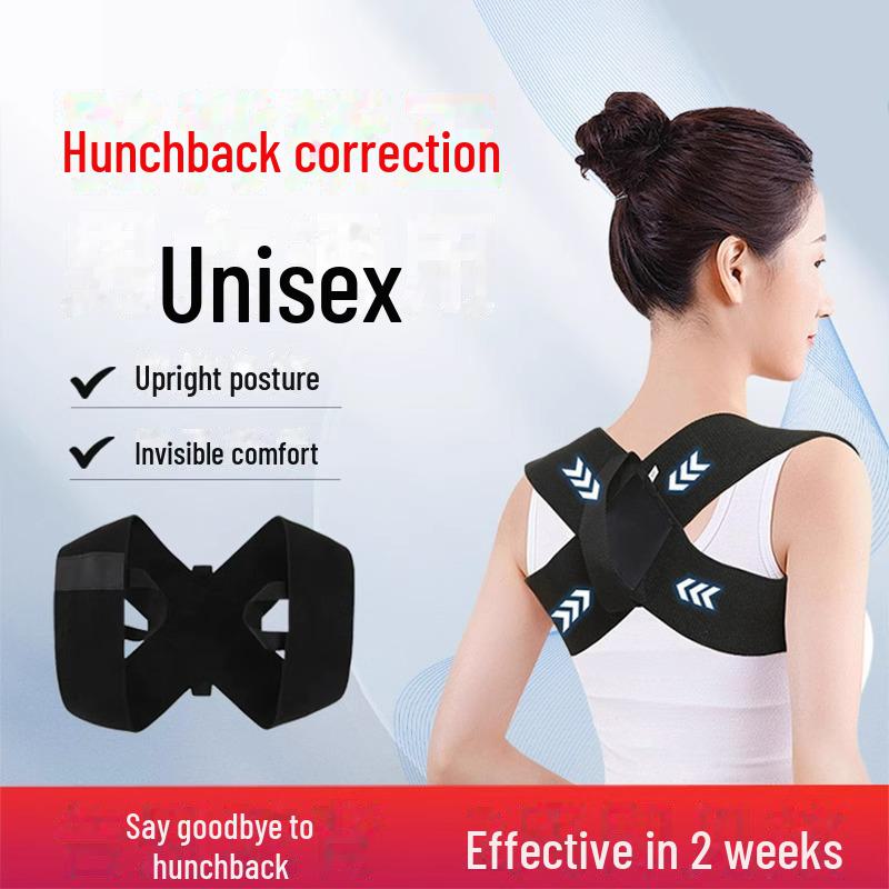 Open Shoulder Posture Corrector: Back Straightener Belt for Fitness and Hunchback Support
