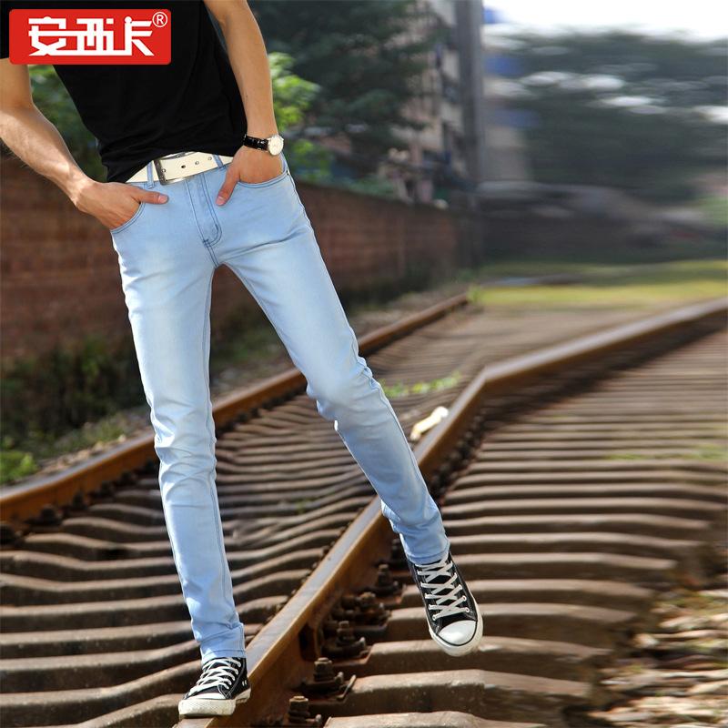 Erkek Skinny Jean Erkek Erkek Kalem Pantolon Jean Dar Pantolon