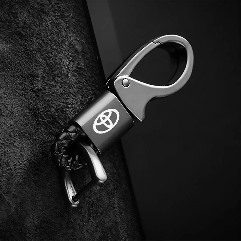 AMU1 Simple creative trendy keychain for men women waist keychain For Toyota C-hr Rav4 Hilux Prius Avensis Auris Corolla